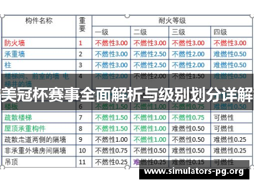 美冠杯赛事全面解析与级别划分详解 美冠杯赛事全面解析与级别划分详解