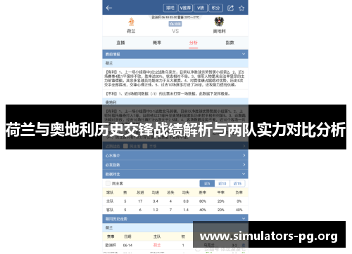 荷兰与奥地利历史交锋战绩解析与两队实力对比分析 荷兰与奥地利历史交锋战绩解析与两队实力对比分析